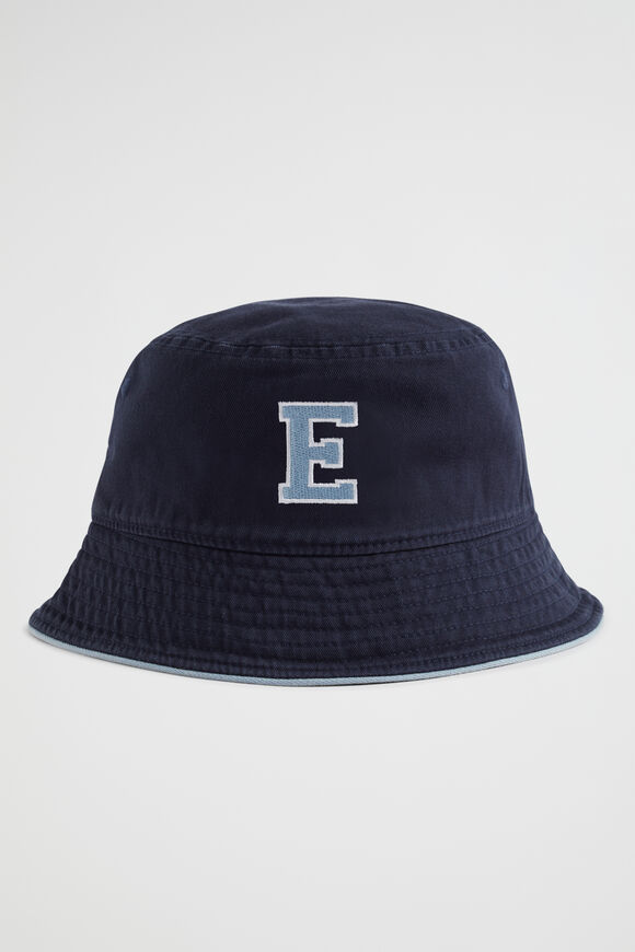 Initial Emb Bucket Hat  E  hi-res