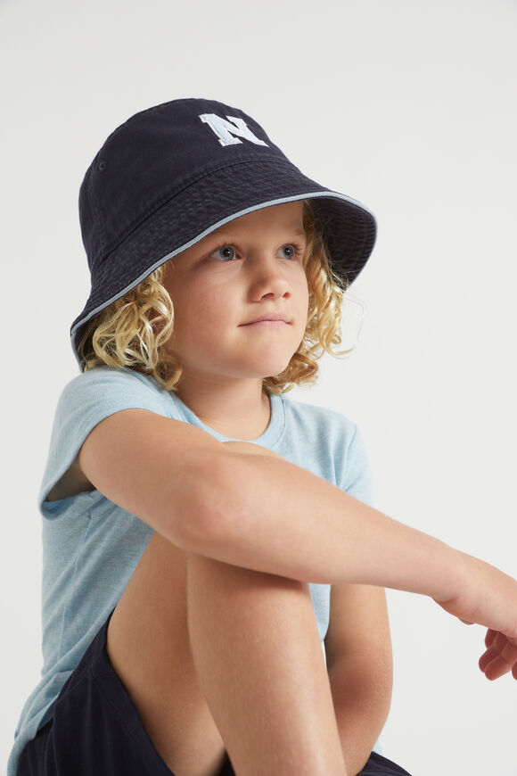 Initial Emb Bucket Hat  J  hi-res