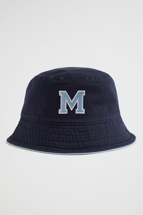 Initial Emb Bucket Hat  M  hi-res