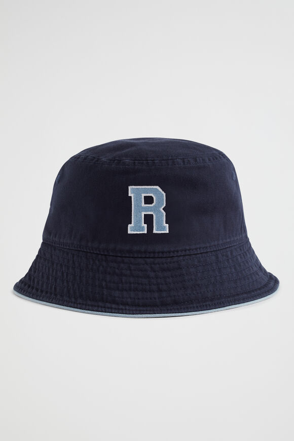 Initial Emb Bucket Hat  R  hi-res