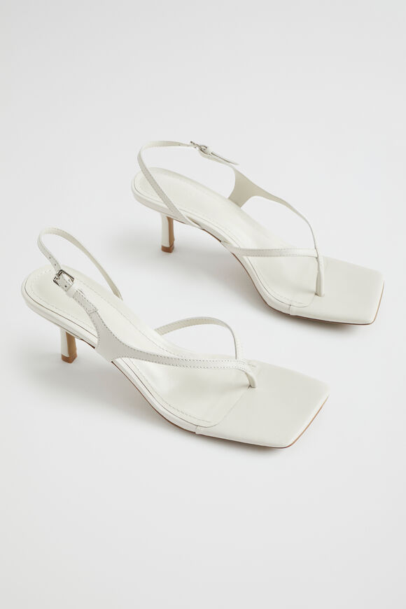 Janelle Mid Heel Sandal  Cream  hi-res
