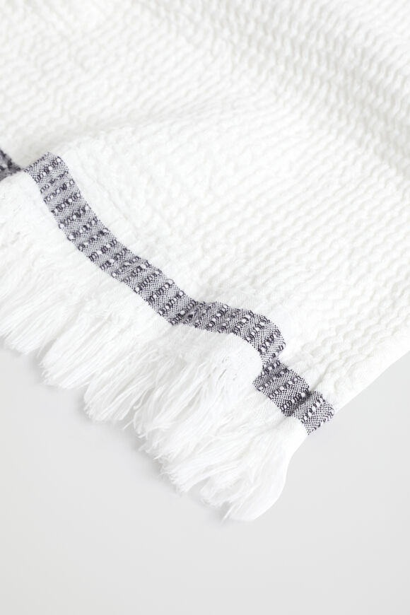 Thea Waffle Bath Towel  Antique White  hi-res