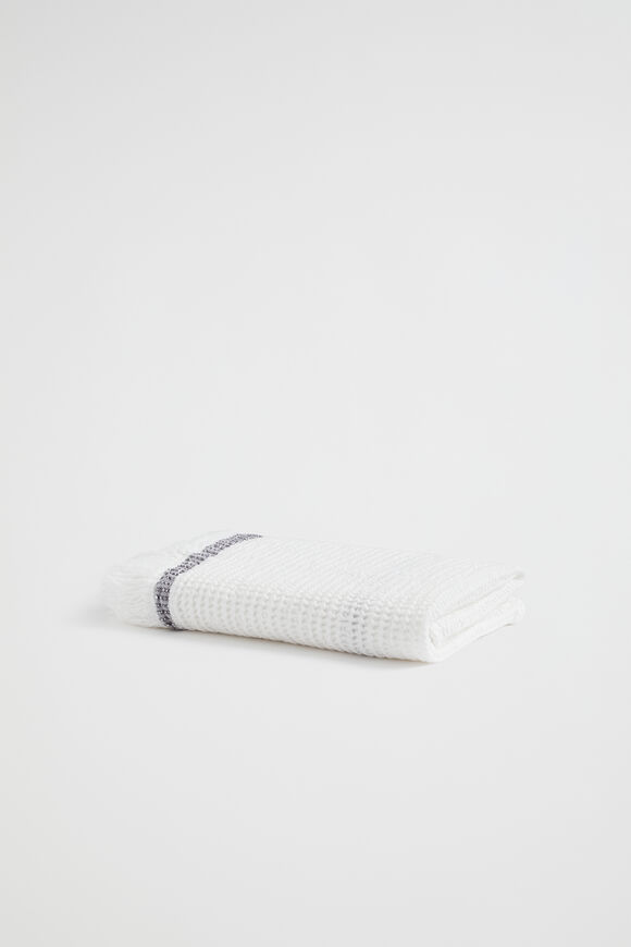 Thea Waffle Hand Towel  Antique White  hi-res