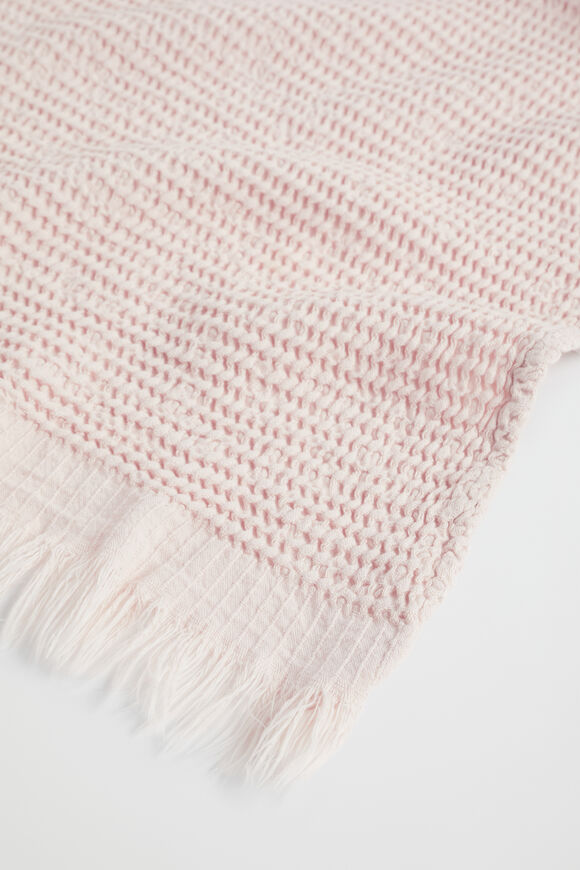 Thea Waffle Hand Towel  Blush  hi-res