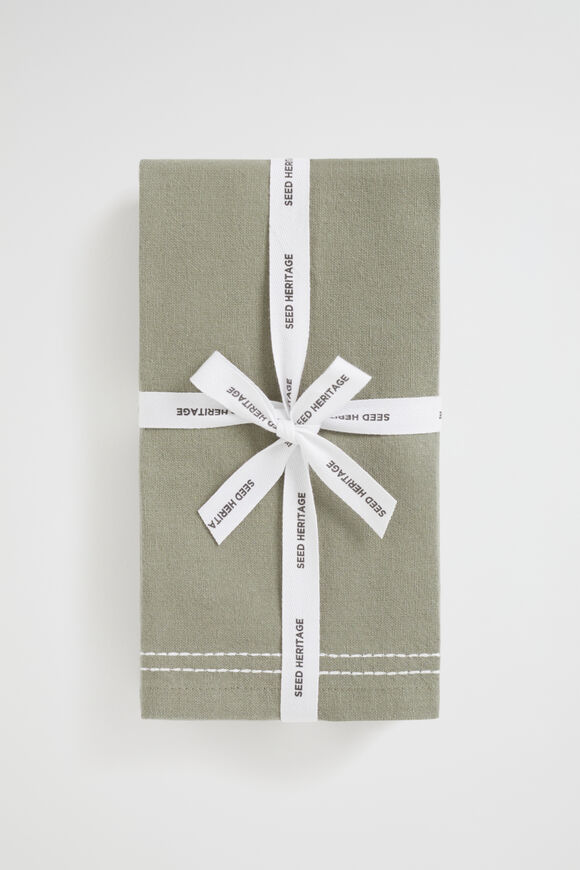 TIA NAPKIN SET OF 4  Olive  hi-res