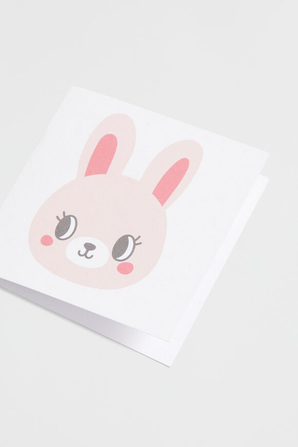 Small Bunny Card  Pink  hi-res