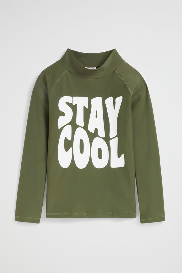 Stay Cool Rashvest  Crocodile Green  hi-res