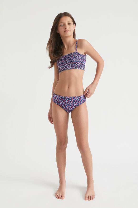 Shirred Floral Bikini  Multi  hi-res