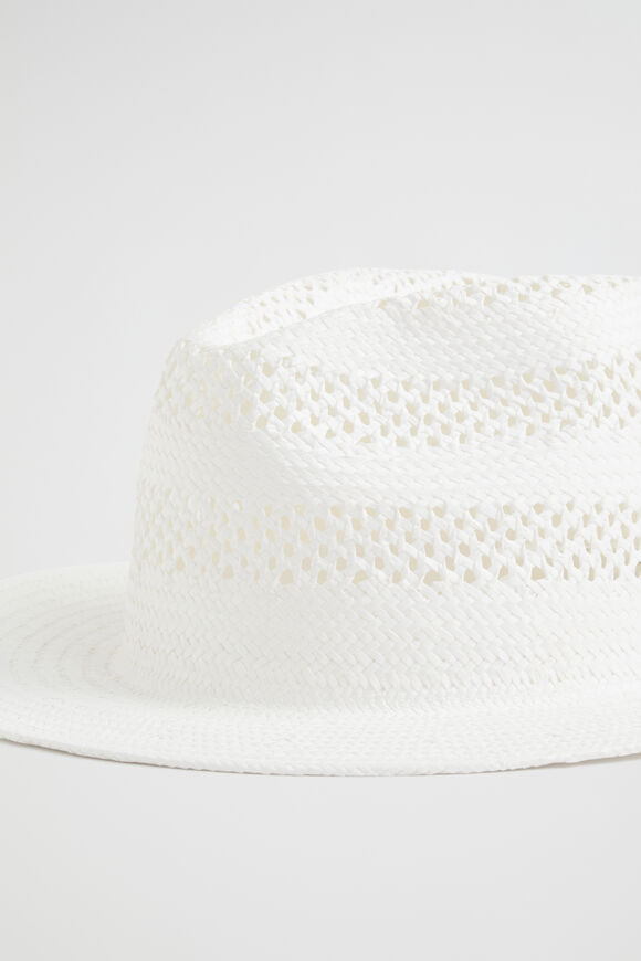 Cutwork Straw Panama  Cloud Cream  hi-res