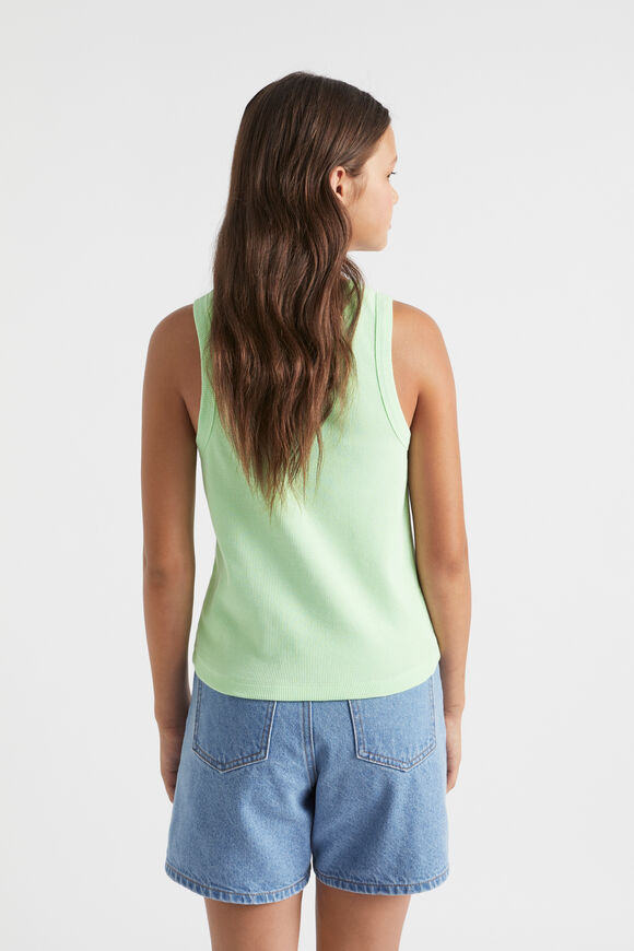 Core Rib Tank  Lime green  hi-res