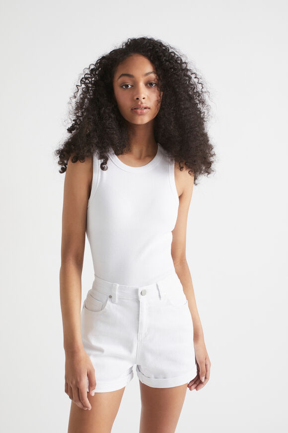 Core Rib Tank  White  hi-res