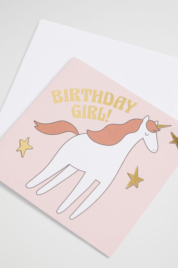 Unicorn Birthday Card  Multi  hi-res