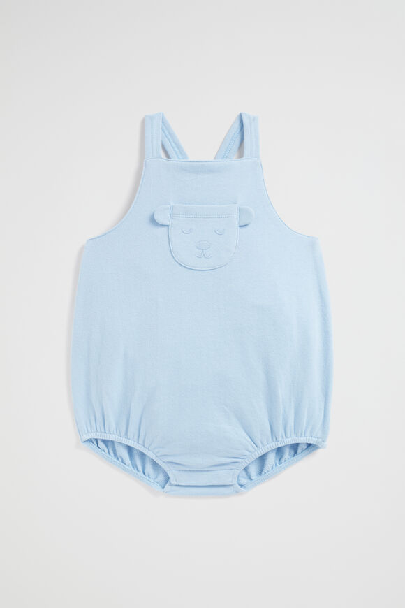 Novelty Pocket Romper  Water Blue  hi-res