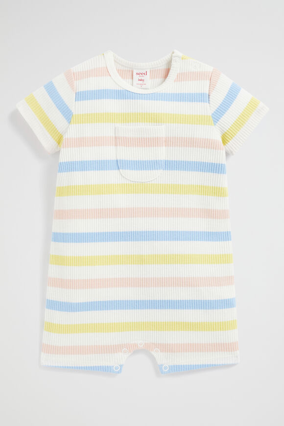 Stripe Rib Jumpsuit  Multi  hi-res