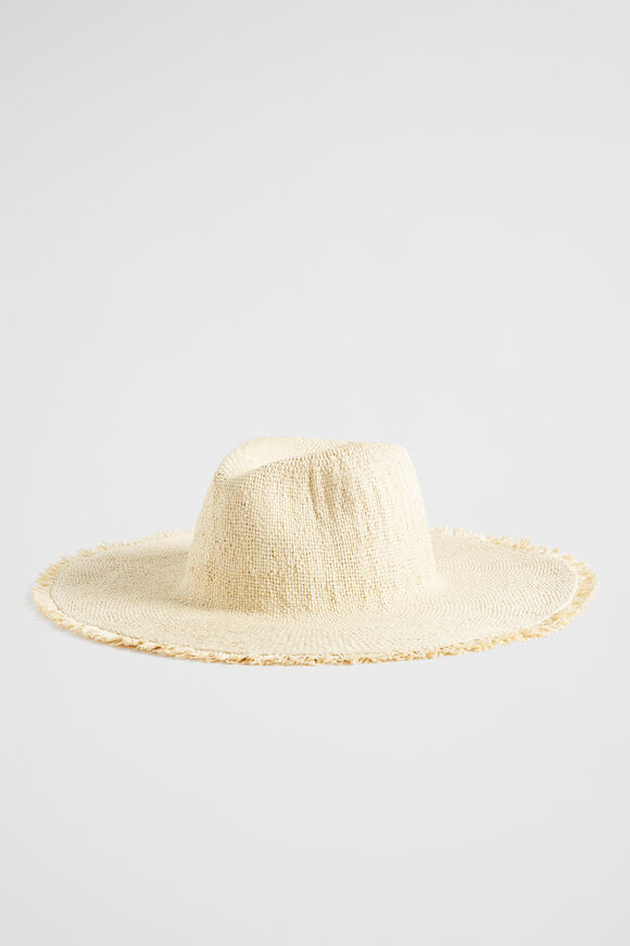 Essential Wide Brim Panama  Natural  hi-res
