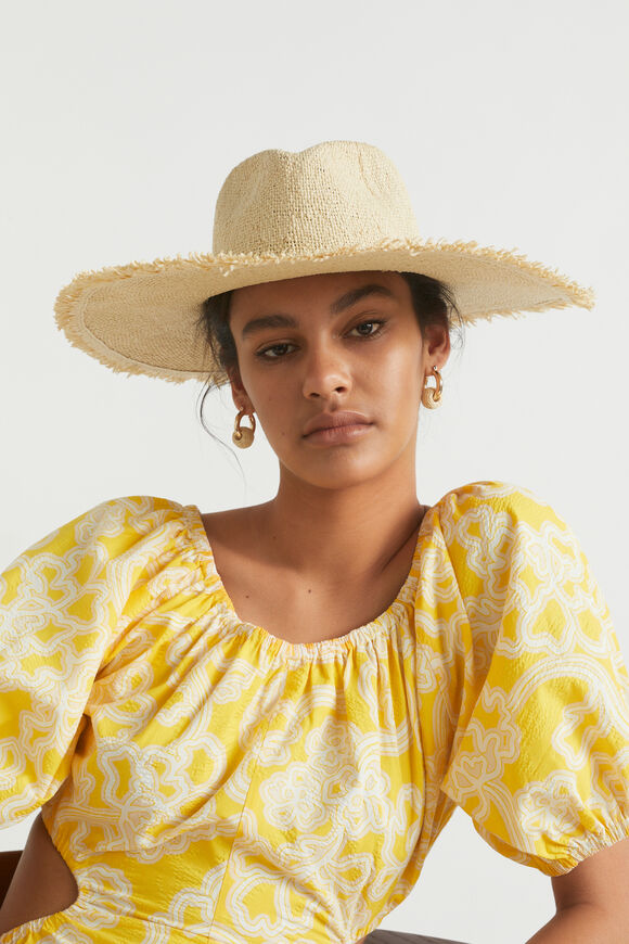 Essential Wide Brim Panama  Natural  hi-res