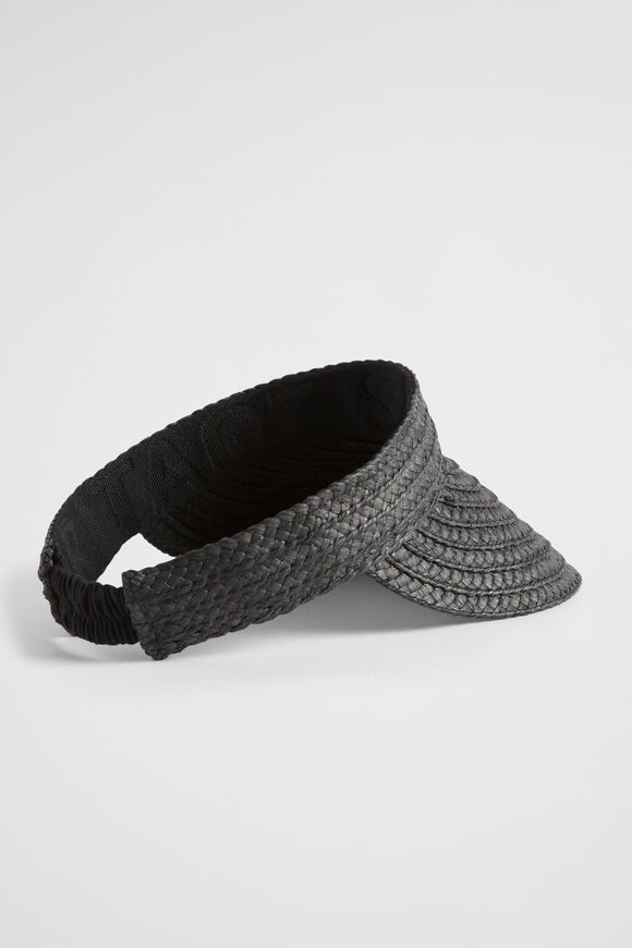 Essential Straw Visor  Black  hi-res
