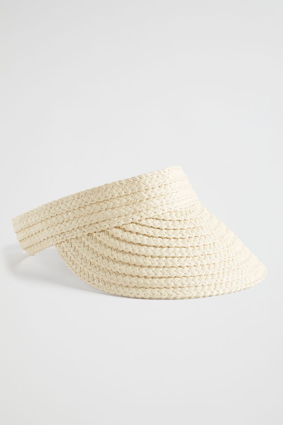 Essential Straw Visor  Natural  hi-res