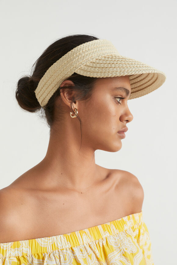 Essential Straw Visor  Natural  hi-res