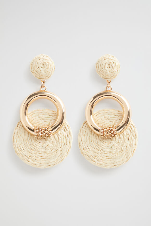 Natural Tier Earring  Natural Gold  hi-res