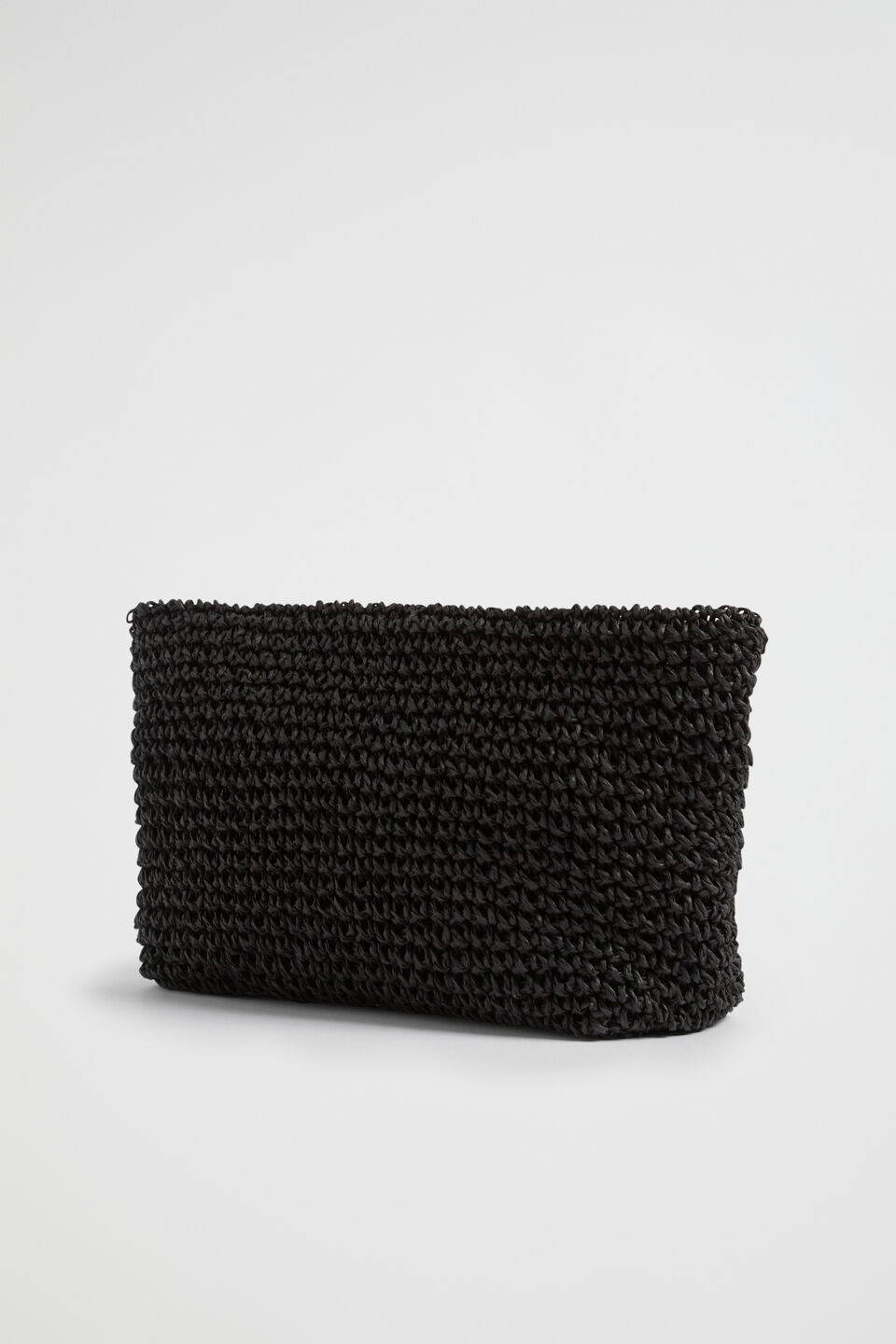 Logo Straw Pouch  Black