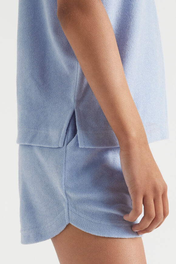 Terry Collar Top  Sky Blue  hi-res