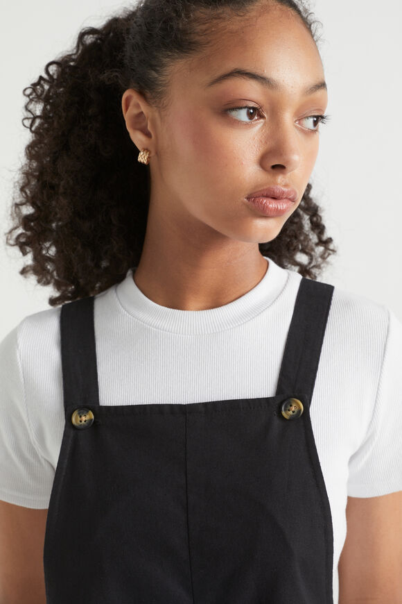 Linen Jumpsuit  Black  hi-res