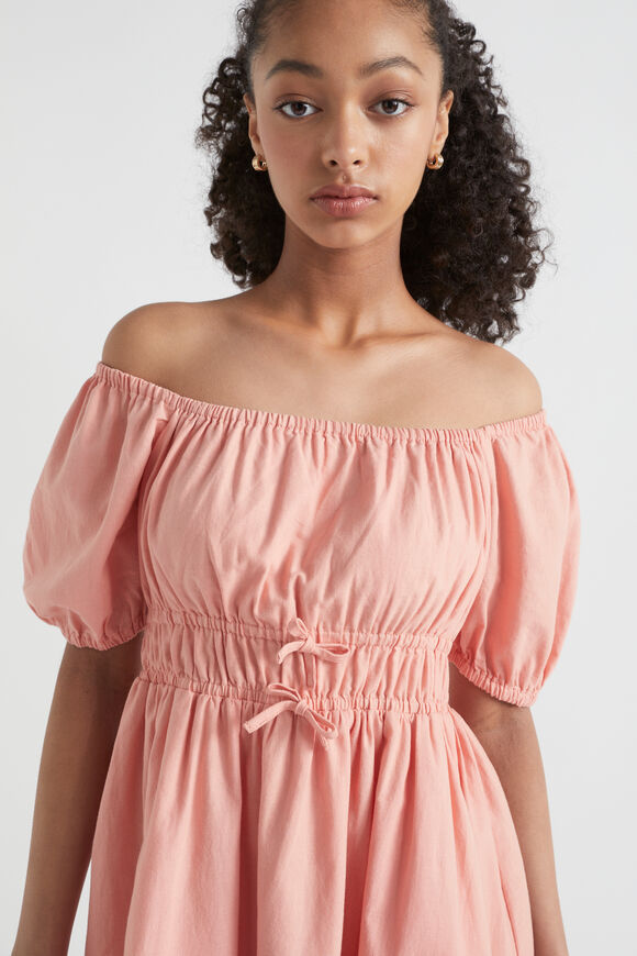 Linen Dress  Papaya  hi-res