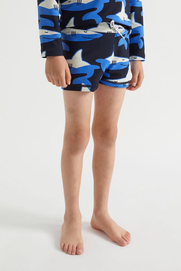 Shark Swim Short  Midnight Blue  hi-res