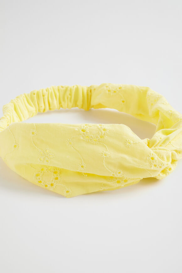 Broderie Twist Headband  Sunshine  hi-res