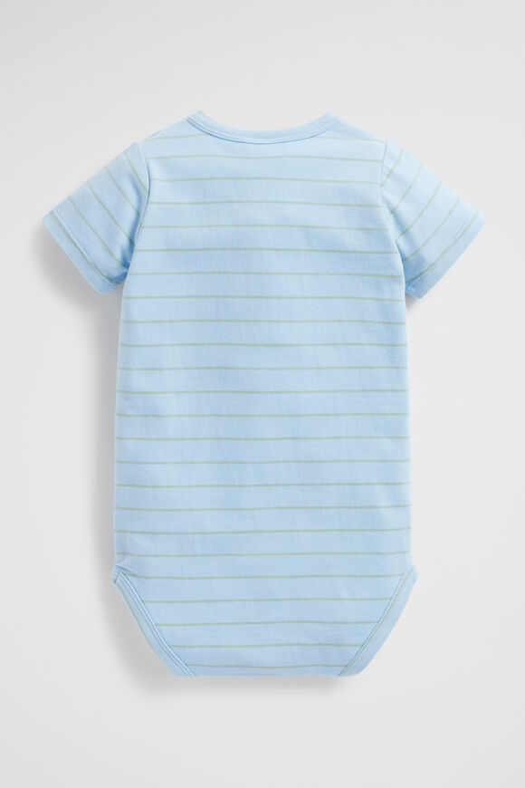 Stripe Bodysuit  Water Blue  hi-res