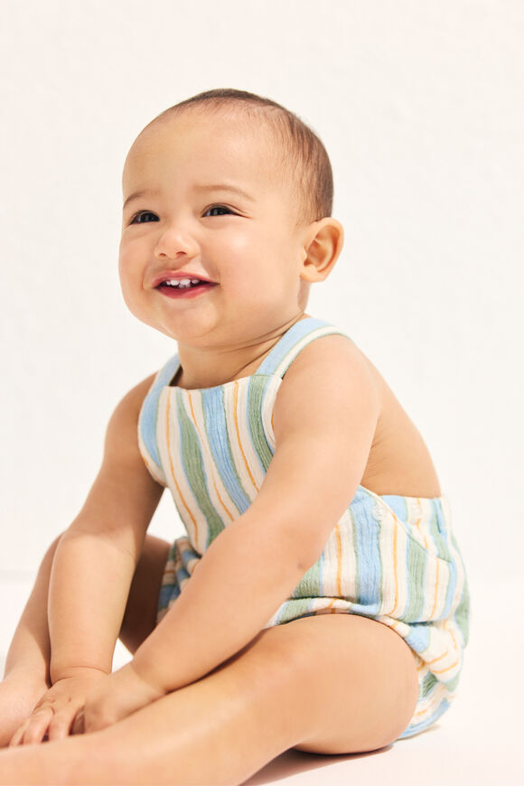 Stripe Romper  Canvas  hi-res