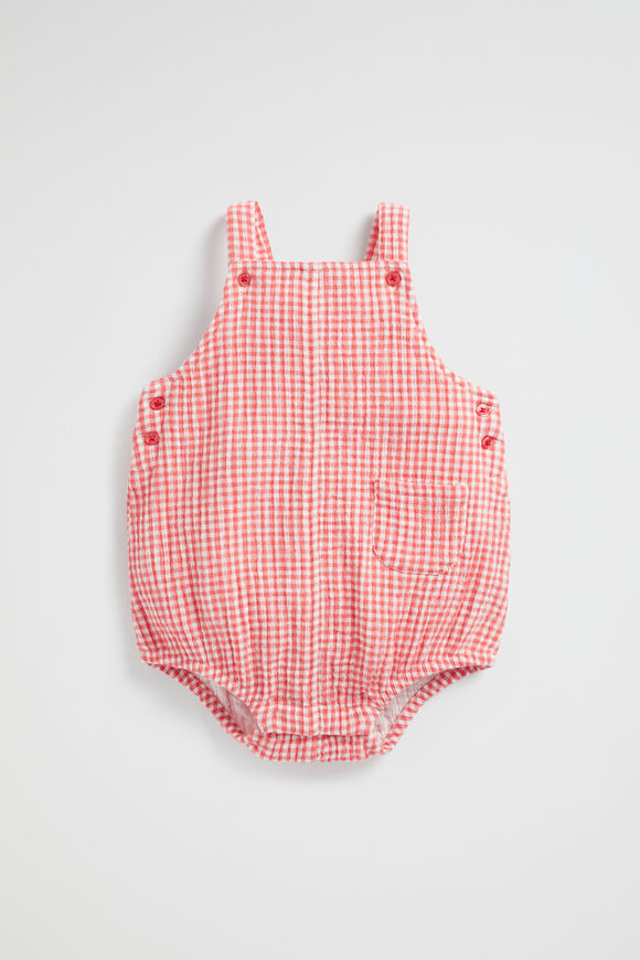 Gingham Romper  Cayenne  hi-res