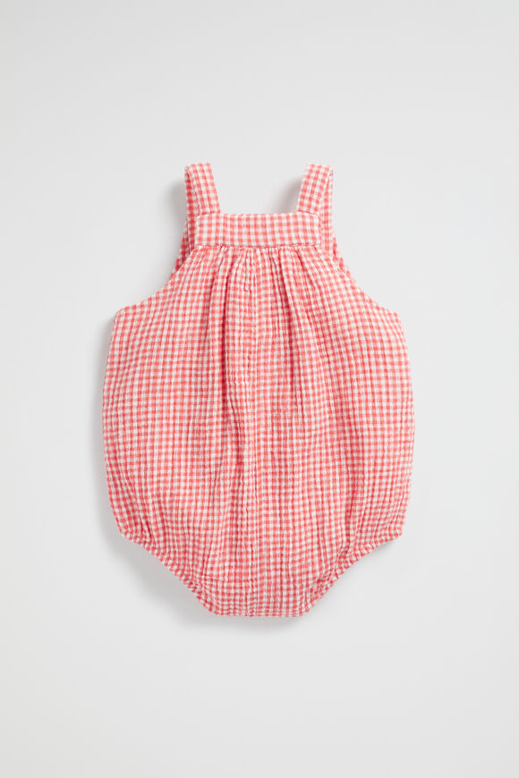 Gingham Romper  Cayenne  hi-res
