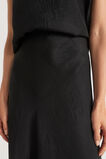 Satin Skirt  Black  hi-res