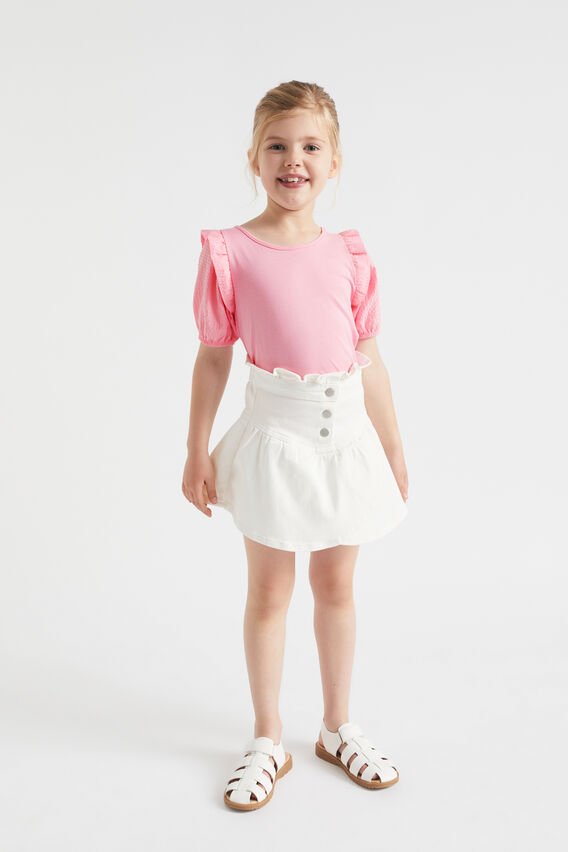 Puff Sleeve Tee  Candy Pink  hi-res