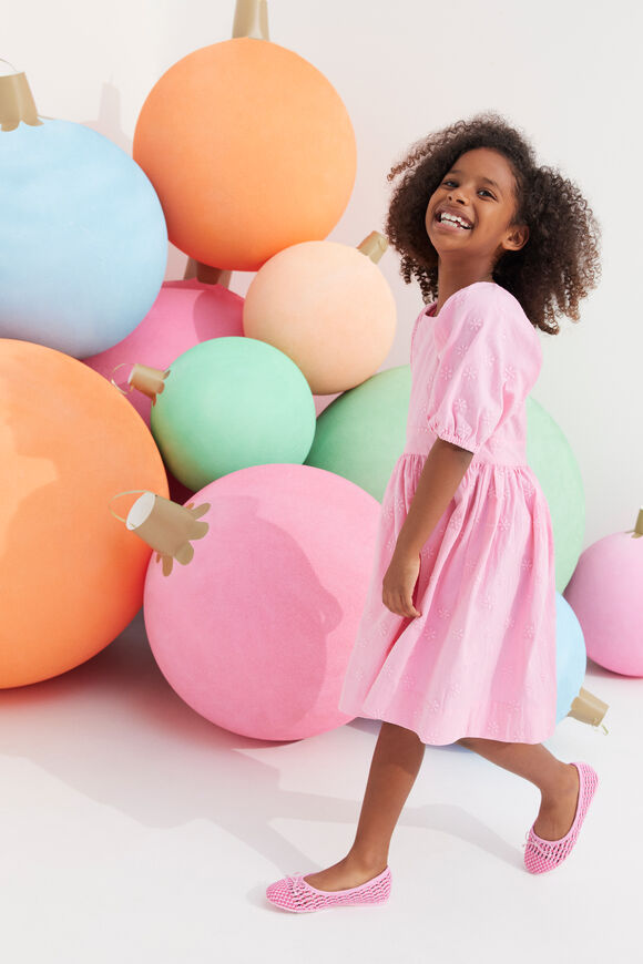 Embroidered Dress  Candy Pink  hi-res