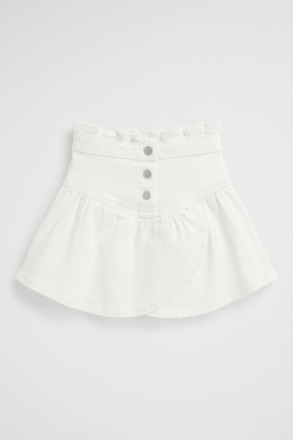 Denim Skirt  Vintage White Wash