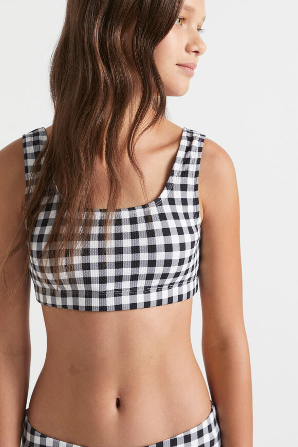 Gingham Bikini  Black  hi-res