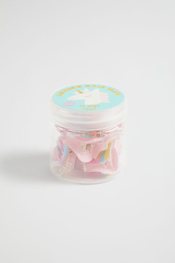 Unicorn Claw Clip Tub  Multi  hi-res