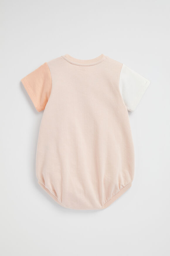 Spliced Tee Romper  Rosewater  hi-res