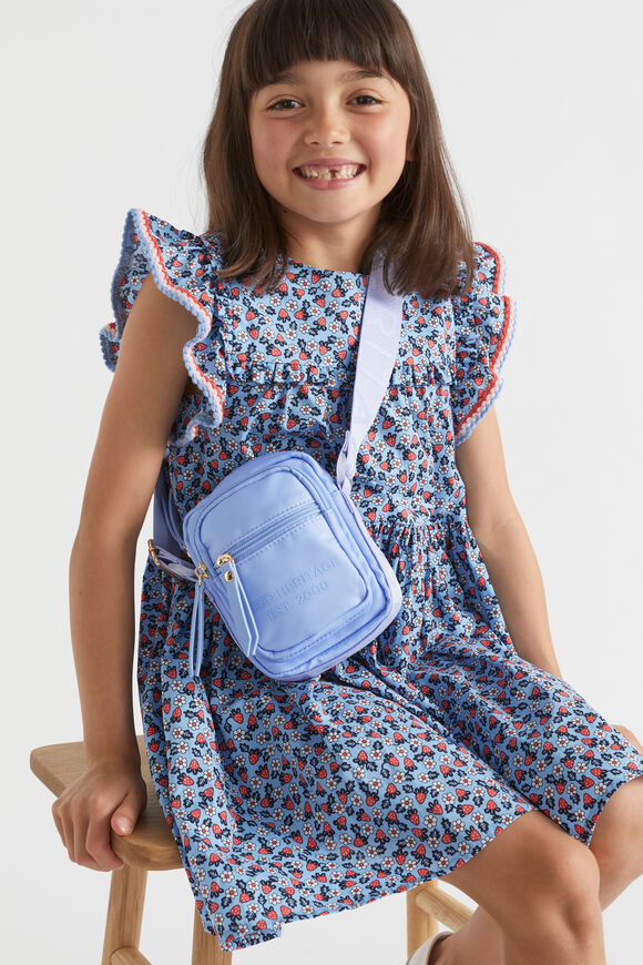 Crochet Trim Ditsy Dress  Periwinkle  hi-res
