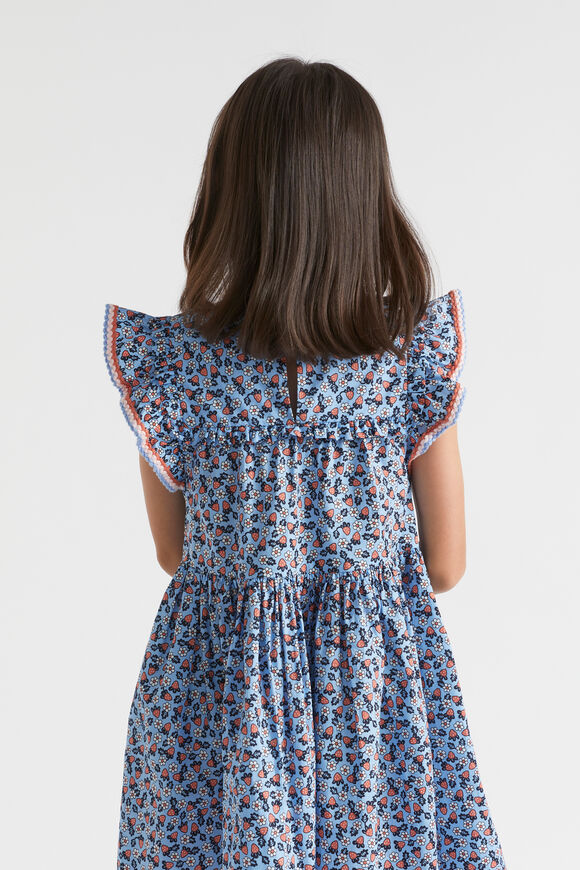 Crochet Trim Ditsy Dress  Periwinkle  hi-res