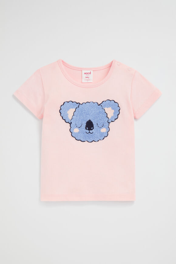 Koala Chenille Tee  Dusty Rose  hi-res