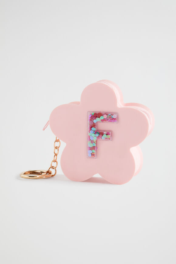Silicone Initial Keyring  F  hi-res