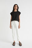 Extended Shoulder Tee  Black  hi-res