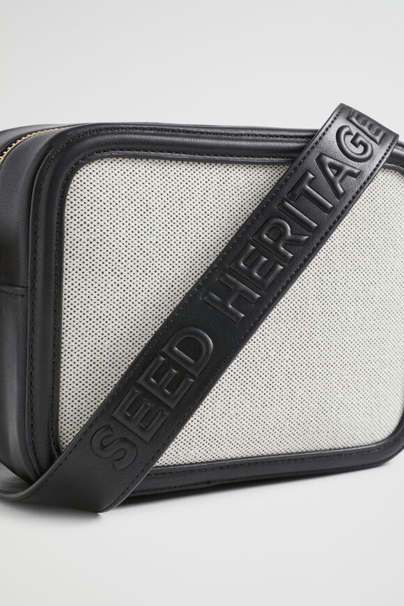 Textured Logo Crossbody Bag  Black Multi  hi-res