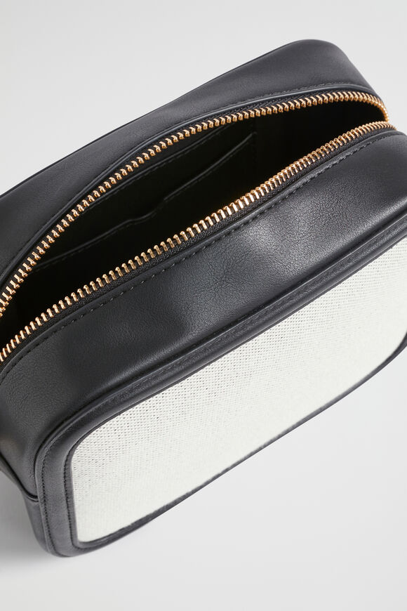 Textured Logo Crossbody Bag  Black Multi  hi-res