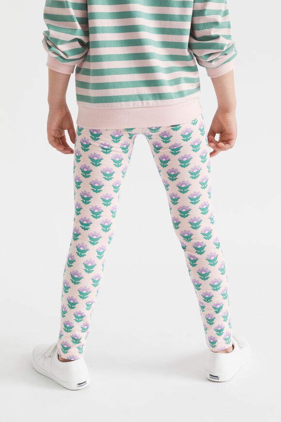 Floral Print Legging  Dusty Rose  hi-res