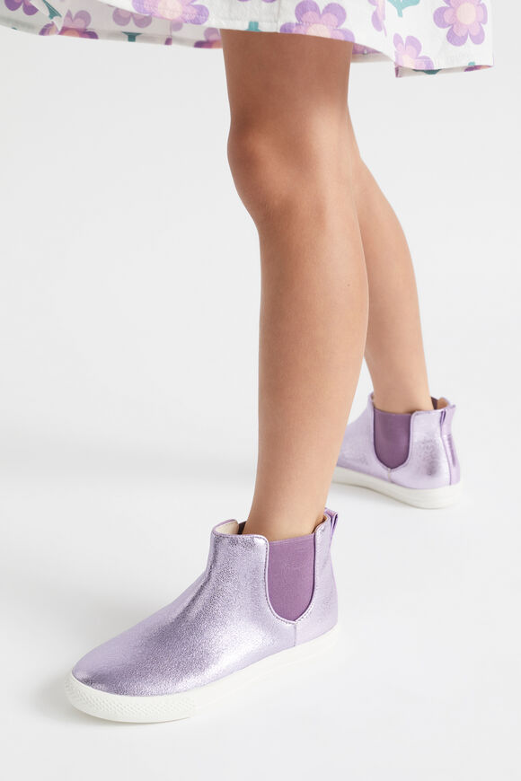 Metallic Gusset High Top  Lilac  hi-res